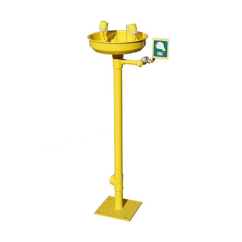 Lave-yeux et lave-visage vertical ABS immergé de type standard